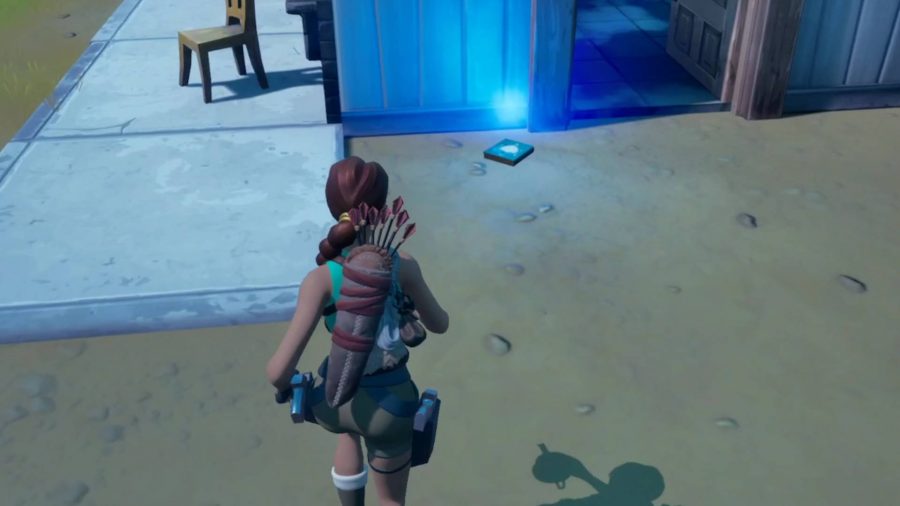 One of the eight Fortnite research books in the map, this one is in Holly Hedges.