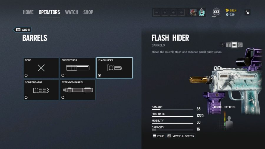 Changes to barrel attachments in Rainbow Six Siege