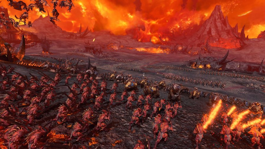 Mordor-like battle scene in Total War: Warhammer 3