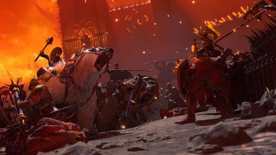 War bears tearing up the battlefield in Total War Warhammer 3
