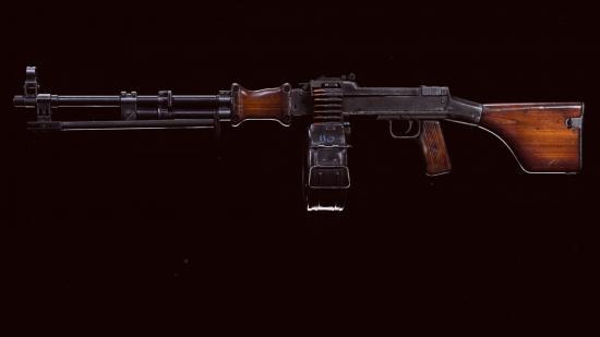 The stock version of the RPD LMG in Call of Duty: Warzone