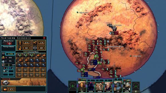 A battle on a planet in HOI4 mod Palpatine's Gamble