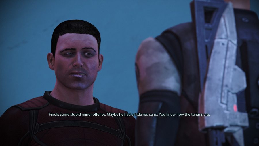Mass Effect dialogue from the Old Friends mission