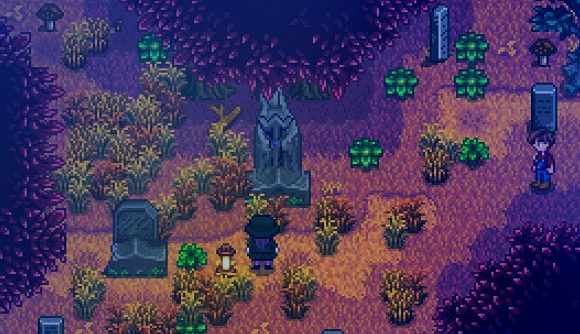 A magical tree in Stardew Valley's Magical Families mod