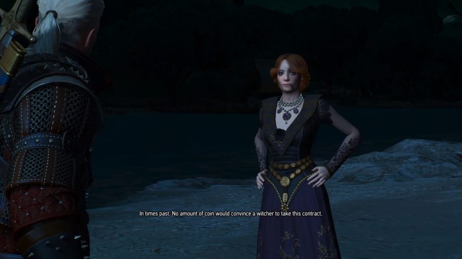 Dialog from The Witcher 3 Night to Remember mod