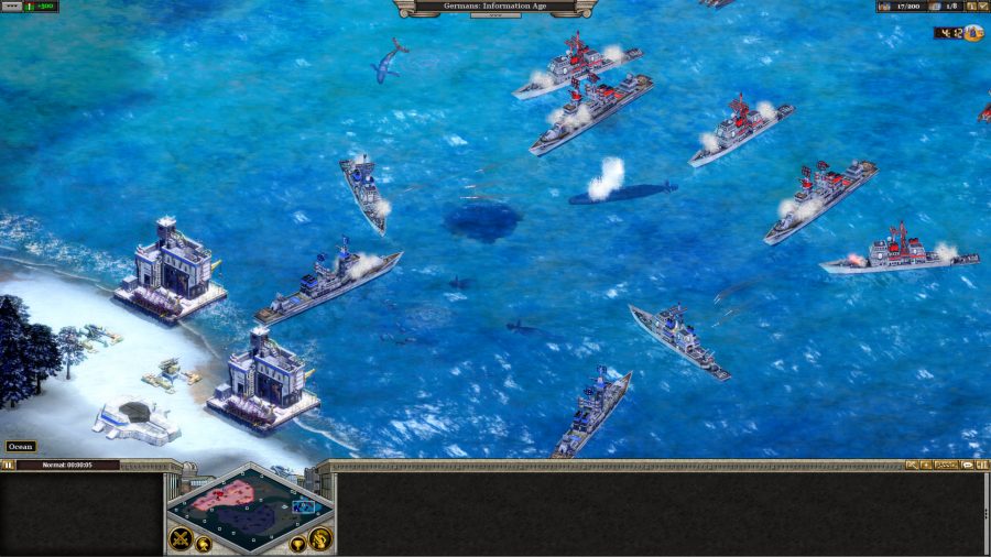 naval forces clash in rise of nations