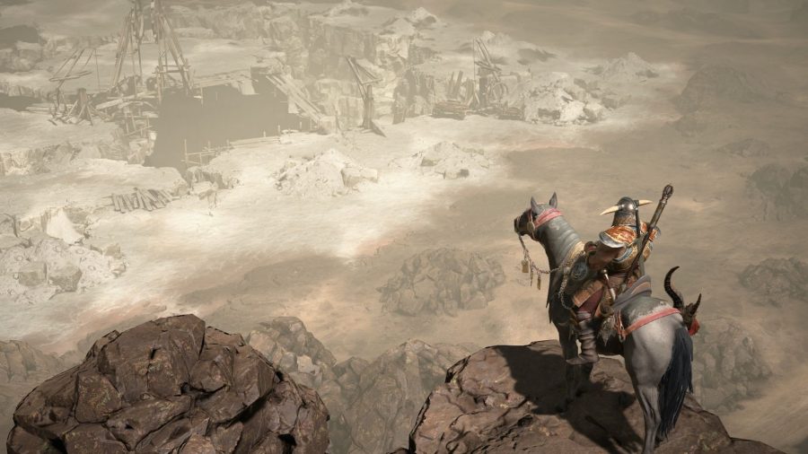 View of a desert in Diablo 4