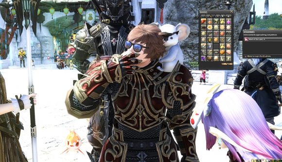 FFXIV player Rubber Ninja eats eggs while streaming on Twitch