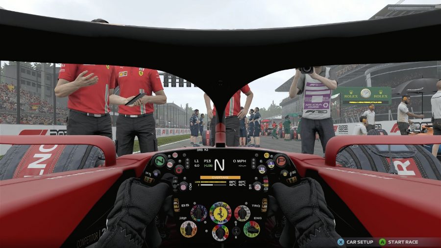 Starting grid in F1 2021