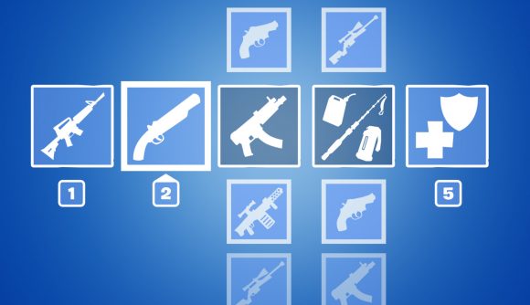 An example of the new preferred item slots feature ahead of the Fortnite 17.20 release time