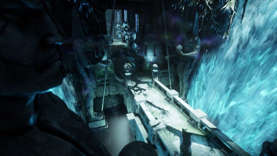 A view of the a dungeon in Expedition Lazarus from the MMO New World