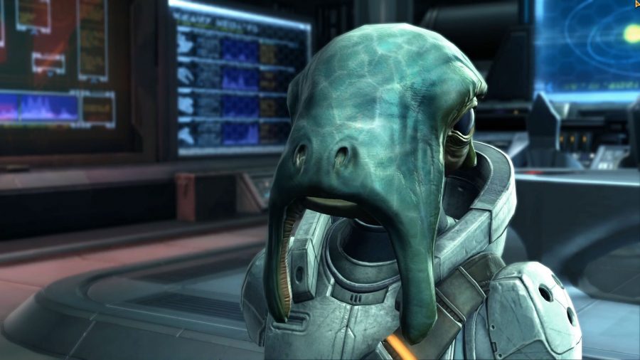 Полковник Галло, персонаж-селкат с планеты Манаан, в SWTOR Legacy of the Sith