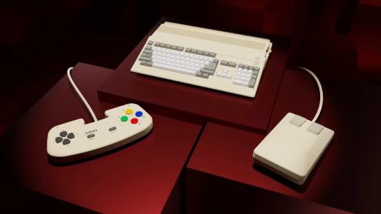 The A500 Mini is a reimagined Amiga 500 that comes with a controller