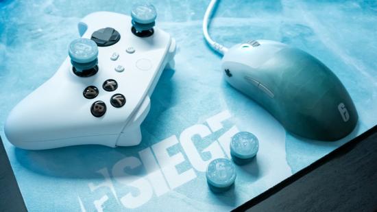 SteelSeries' gaming mouse and mouse pad Black Ice Editions are joined by a pair of precision thumbsticks for controllers