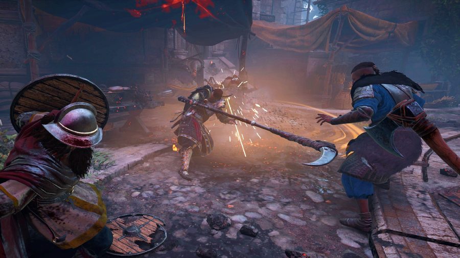 Using a scythe in Assassin's Creed Valhalla's Siege of Paris DLC
