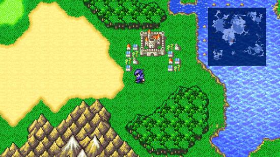 Final Fantasy 4's hero Cecil showing off the game's pixel remaster
