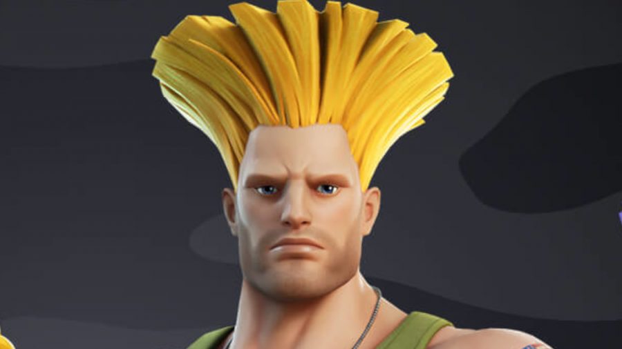 Street Fighter's Guile is staring hard at you