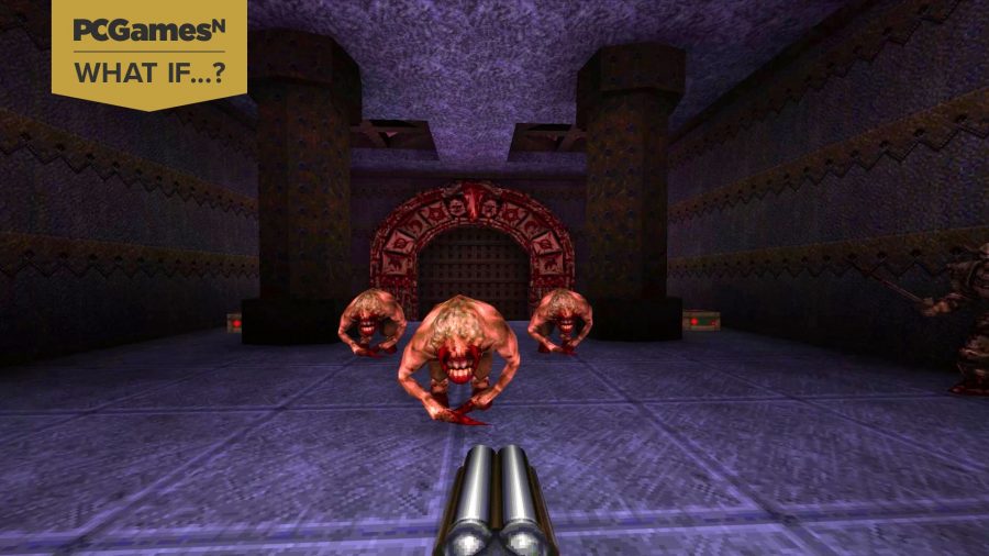 Gameplay of remastered Quake, but what if we got a Doom Eternal style reboot?