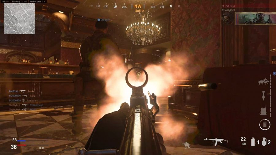 Muzzle flash obscuring the target in Call of Duty: Vanguard's beta