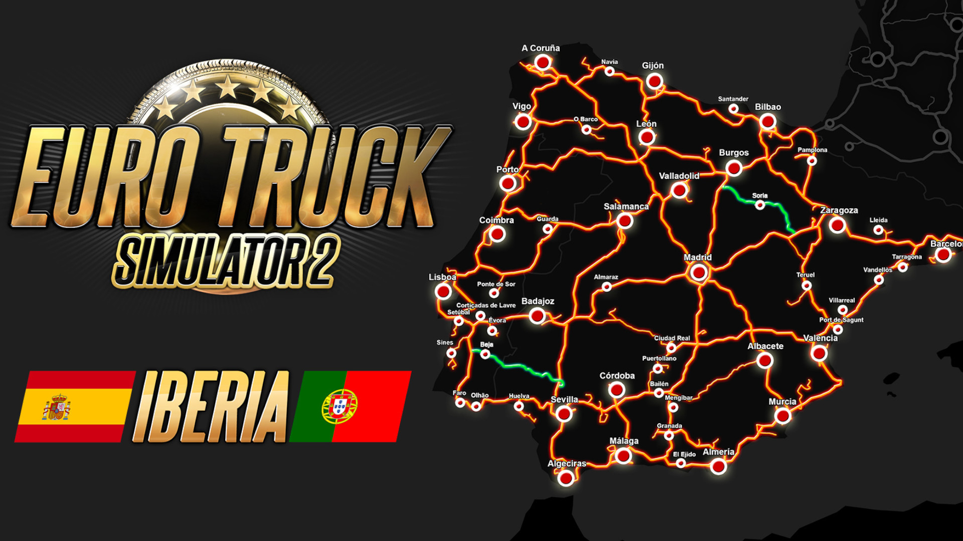 Euro Truck Iberia Map