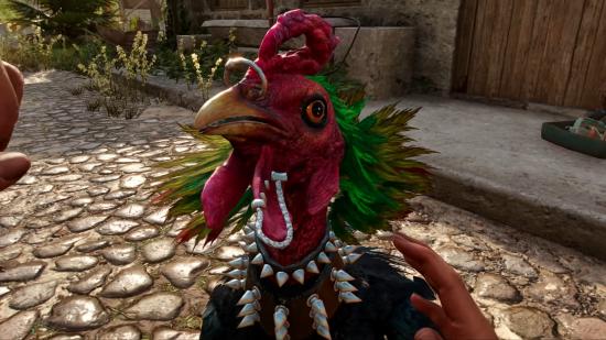 Chicharrón, the punk rooster, in Far Cry 6