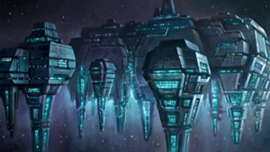 A drawing of the Stellaris Enigmatic Fortress, from the event chain pop up