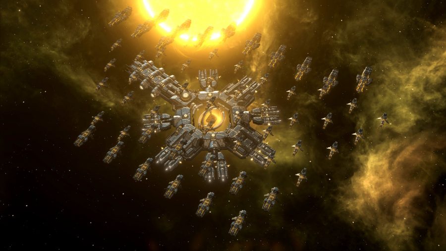 Eine Mega -Werft im Grand Strategy Game Stellaris