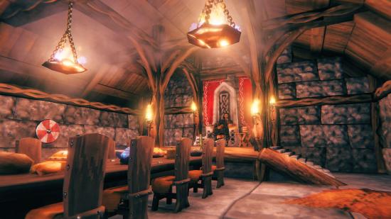 A cosy new house build in Valheim's Hearth and Home update