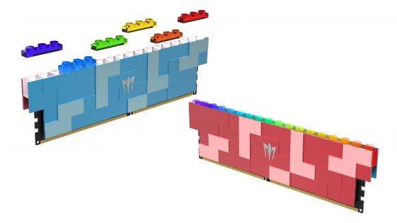 Galax lego compatible RAM in red and blue