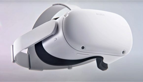 Oculus Quest 2 headset on white background