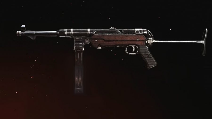 The MP40 SMG in Call of Duty Vanguard's preview menu