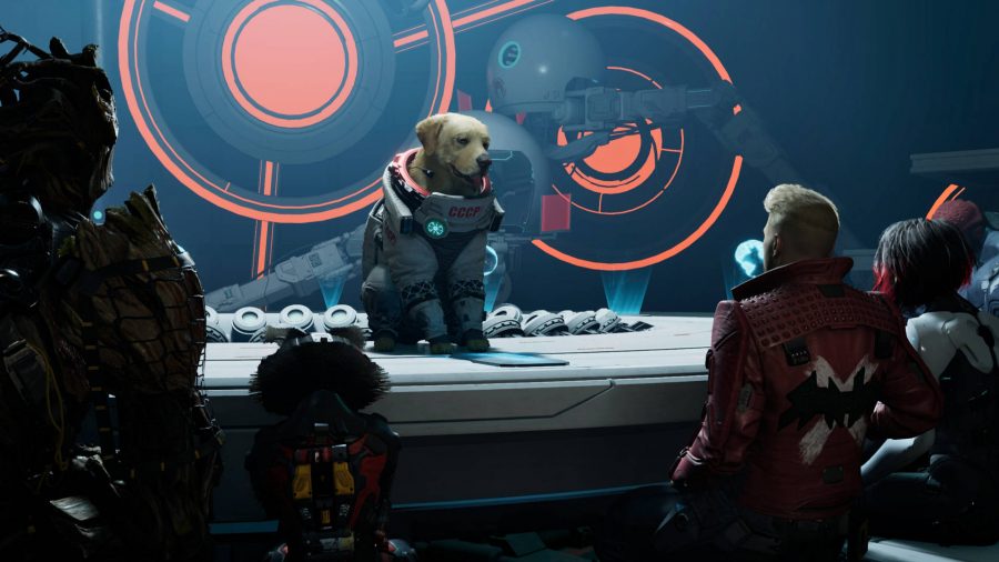 Pup in our Guardians of the Galaxy review
