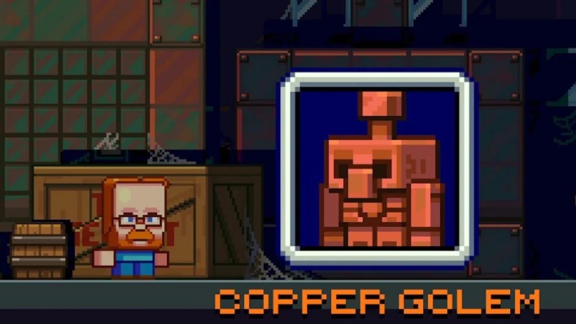 Minecraft's copper golem would be a DIY buddy who loves to press buttons