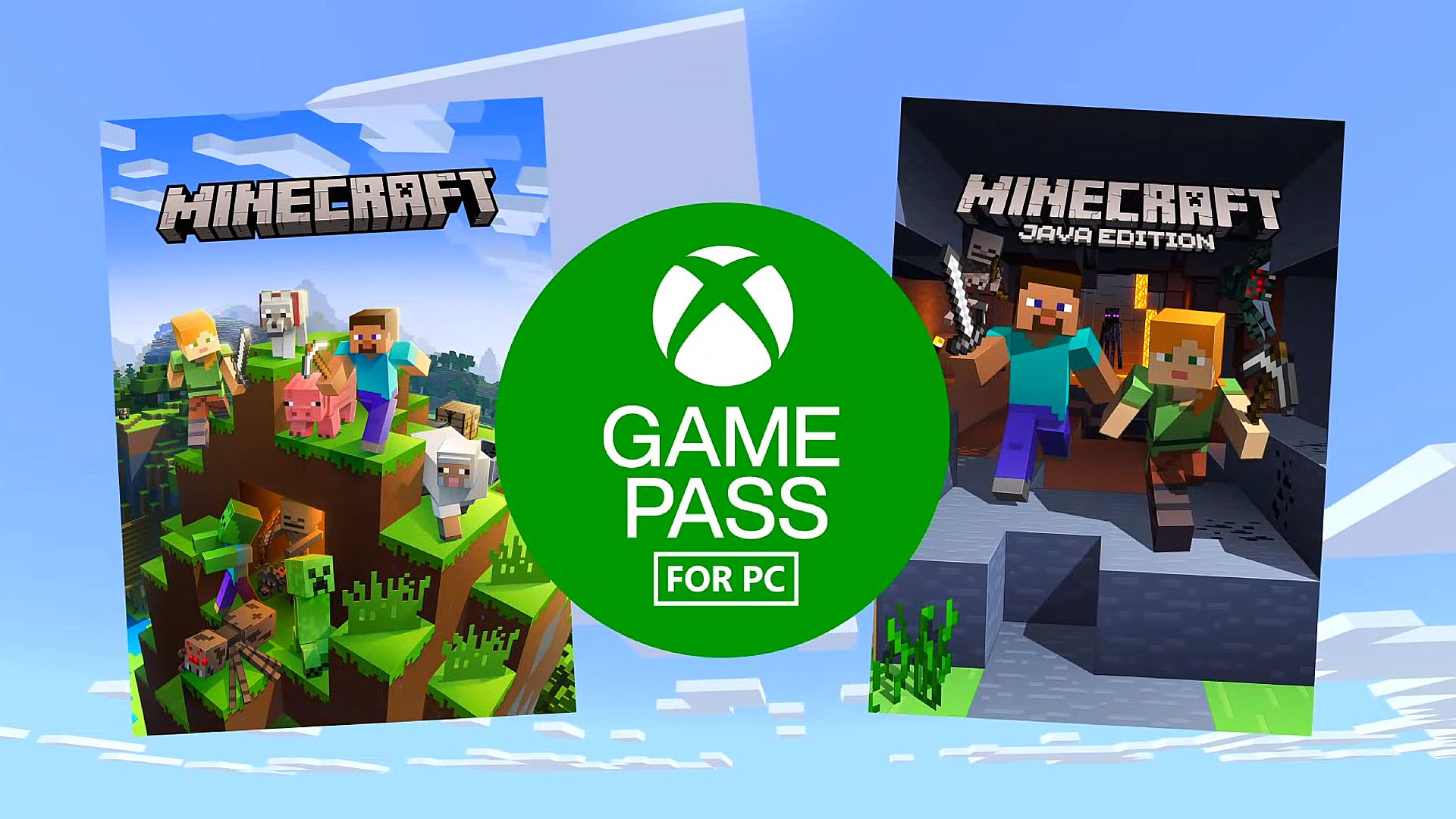 Minecraft Java Edition and Bedrock Edition are coming to Xbox Game Pass for PC
