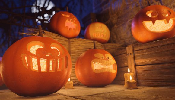 Carvable pumpkins in Rust's Halloween update