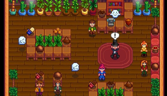Bits of Haunted Chocolatier appear in a Stardew Valley mod
