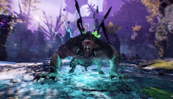 A rat ogre with a grudge mark roars in Vermintide 2's latest update.