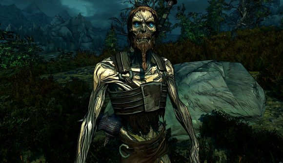 A modder's turning Skyrim into the distinctive cel-shaded look of Borderlands