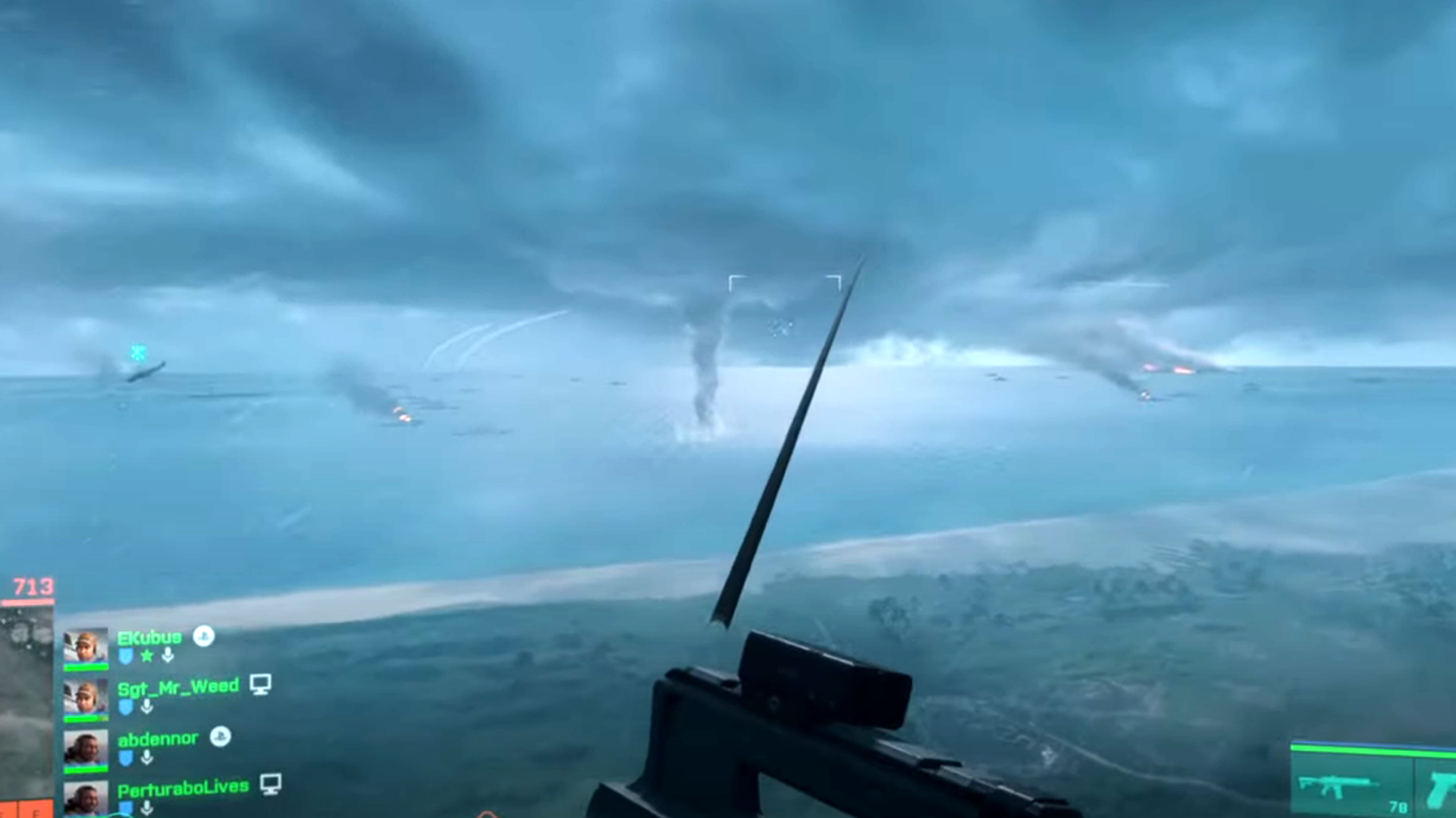 You can grapple tornadoes in Battlefield 2042, apparently