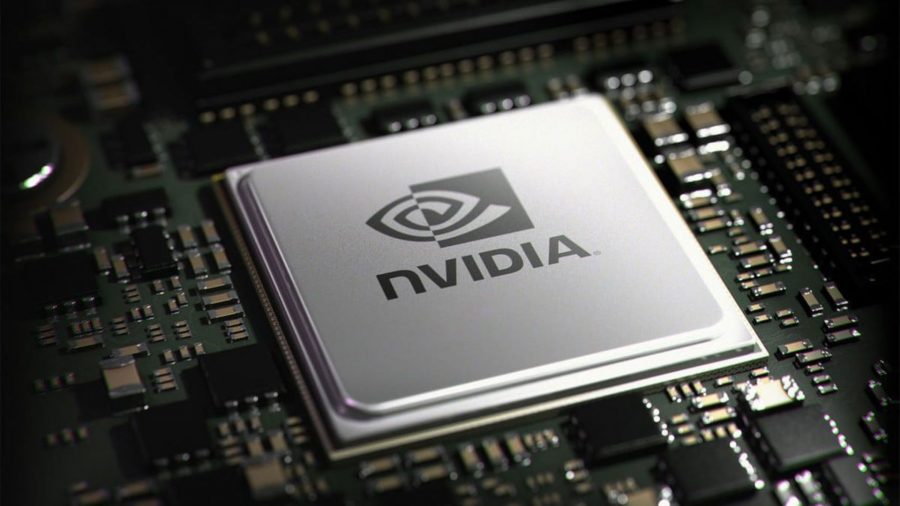 Puce Nvidia rendue sur PCB