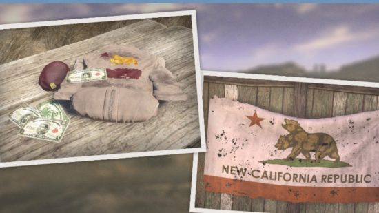 Best Fallout 4 mods: The New California Republic flag and an assortment of other items from the various Wastelands of the Fallout series