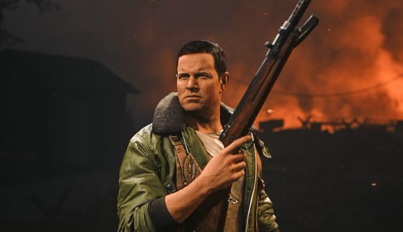 A Call of Duty: Vanguard player holds his shotgun