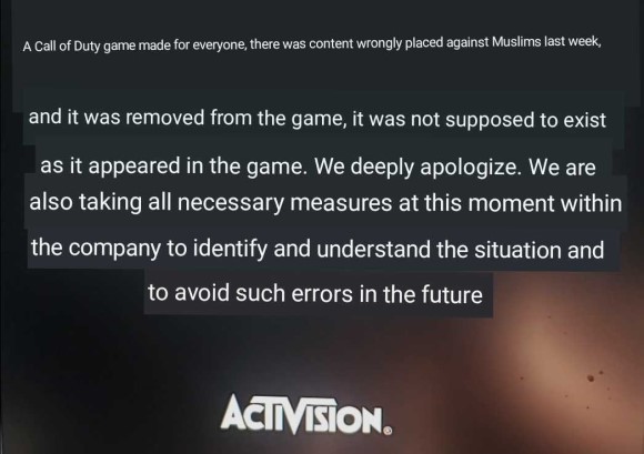 Activision Apologises and Removes 'Insensitive' Quran Pages from