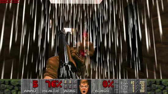 The GTA Trilogy's rain modded into Doom