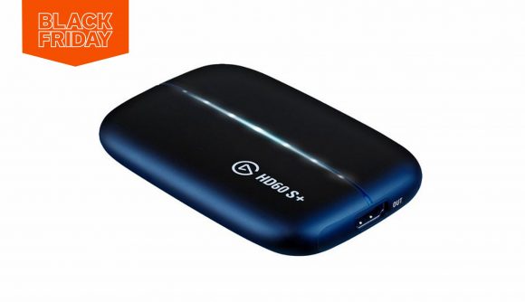 Elgato HD60S external capture card against a white backdrop