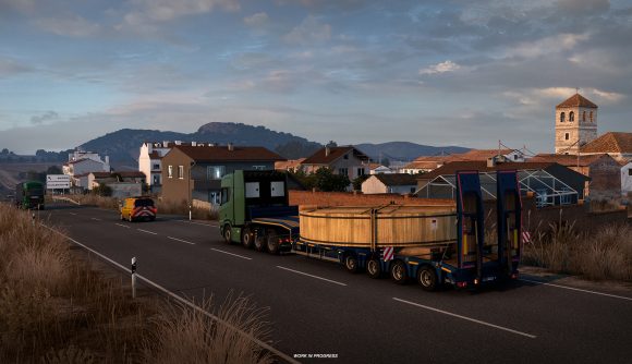 Hauling special transport loads in Euro Truck Simulator 2