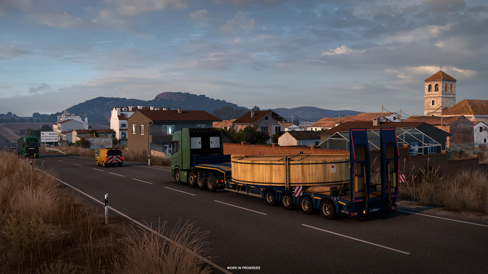 Truck Simulator's free 1.43 update adds new viewpoints and special transport routes