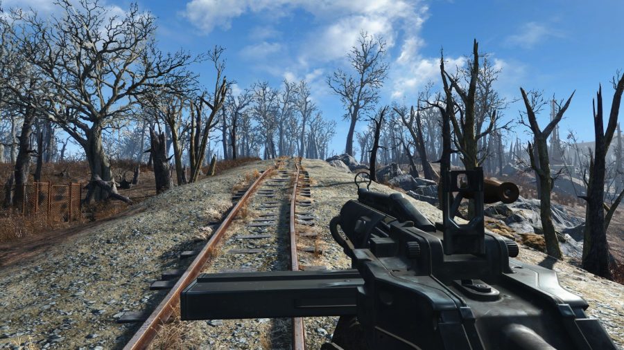 Wandering along the tracks in our Fallout 4 review