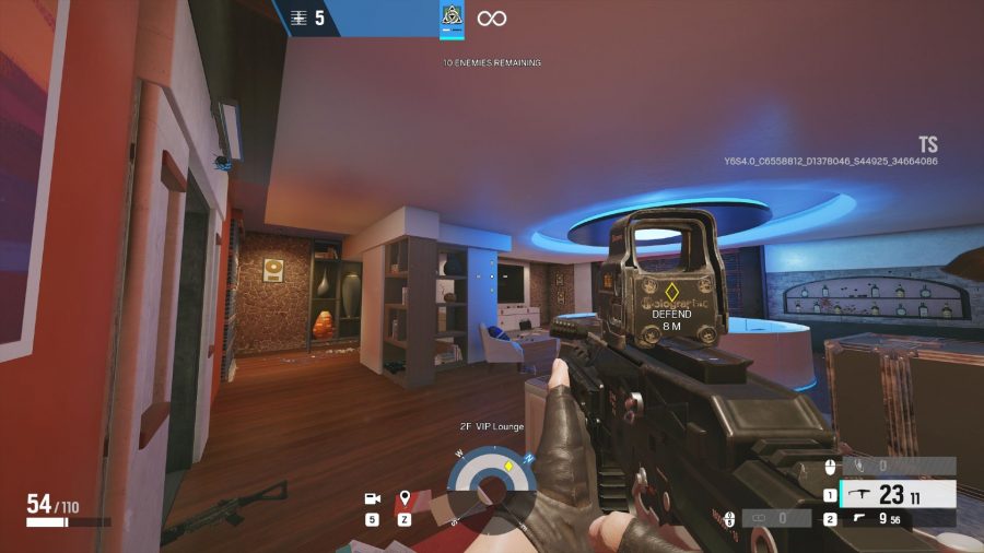 Showing the new HUD in Rainbow Six Siege High Calibre