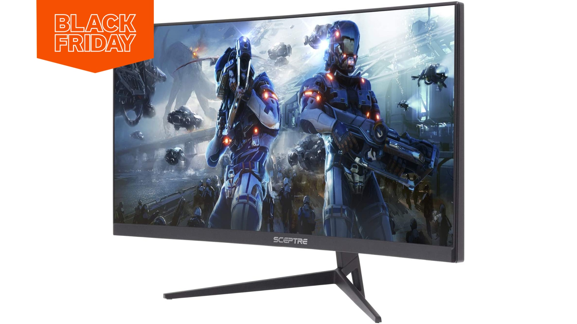 Save 38% on this ultra-immersive curved Sceptre monitor today